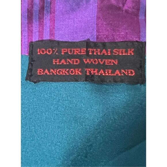 NWOT? Vintage OOAK Art to Wear Hand Woven Thai Silk Jacket S - Picture 7 of 7